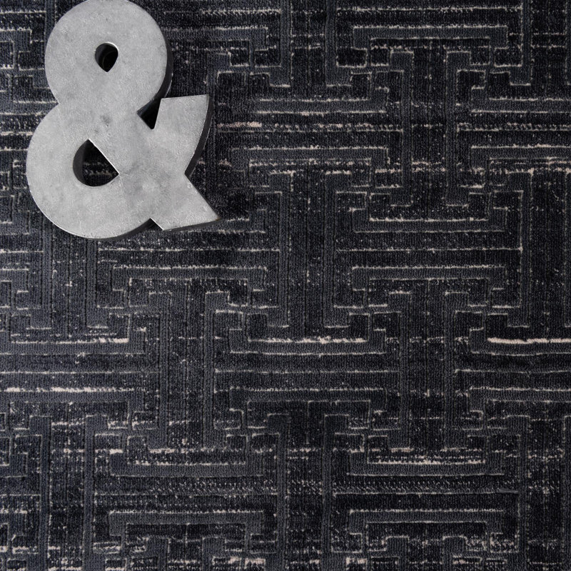 Abstract Indoor / Outdoor Rug, Rectangle 2' x 3'1"