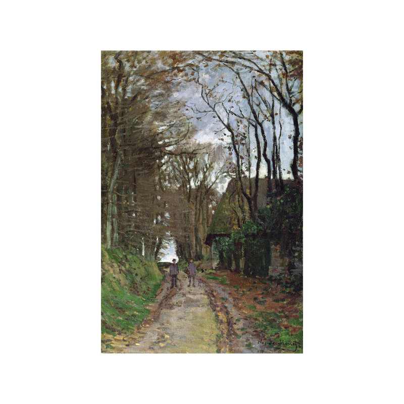 Path In Normandy by Claude Monet - Painting on Canvas, 66.04 cm H x 45.72 cm W x 1.91 cm D, No Frame