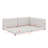 Linen Upholstered Floor Bed With USB Ports And Wood Slat Support-311912668