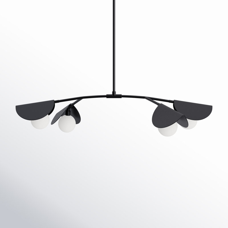 Gamora 4 - Light Unique/Statement Pendant, Matte Black