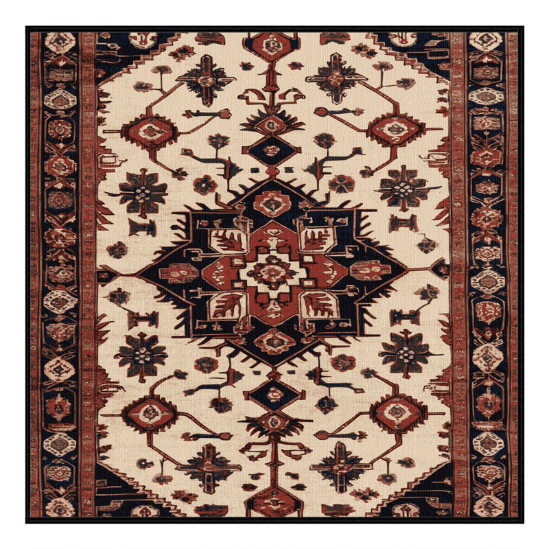 Machine Washable Turkish Brown Area Rug, Square 5'