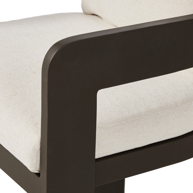Jackson Outdoor Dining Armchair, Ellor Beige/Expresso