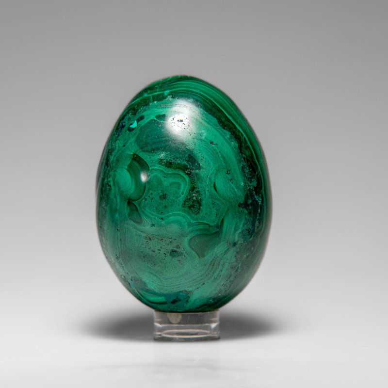 Genuine Polished Malachite Egg (235.8 Grams)