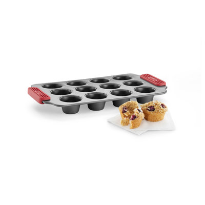 Lékué Non-Stick Mini Muffins Mold, 12 Hole