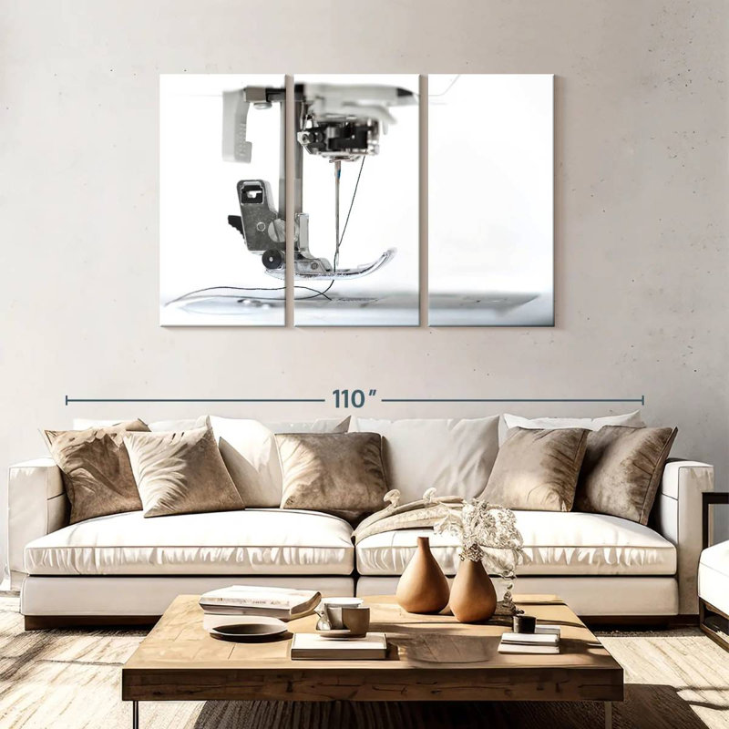 Senne Sewing Machine Close-Up, 48" H x 74" W