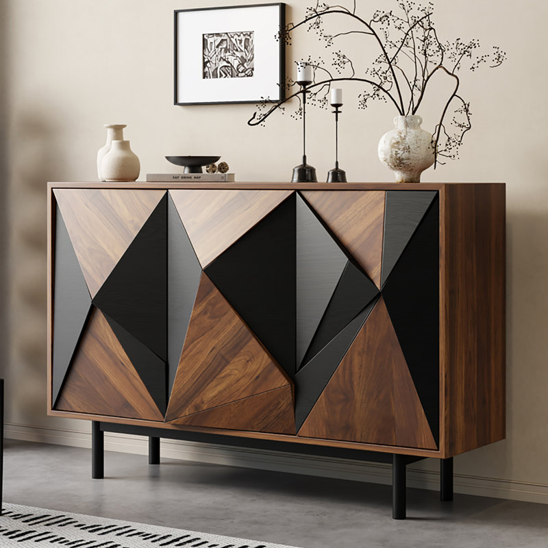 Multi-functional sideboard cabinet in living room