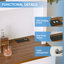 Armoire de rangement 71 po avec huche de cuisine-1246527283