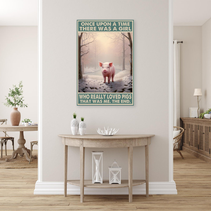 " Who Really Loved Pigs ", 36" H x 24" W x 1.25" D