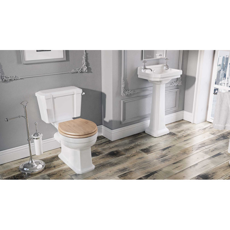 White Stone Courtez 310mm L x 500mm W White Ceramic Rectangular Sink with Overflow