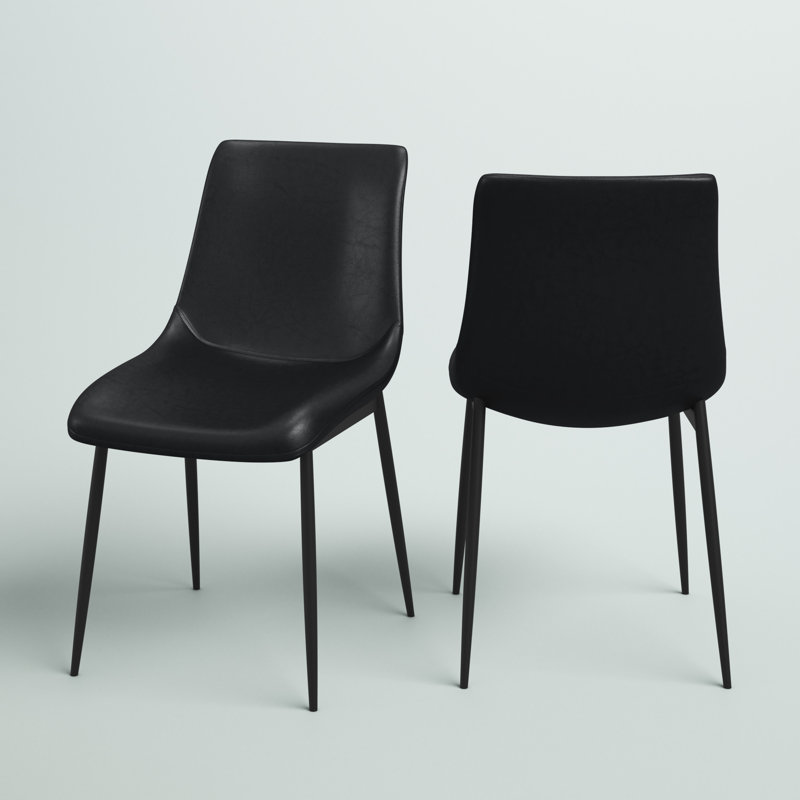 Chaise rembourrée Oslo, Noir