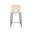 Vinehill Upholstered Counter Stool with Metal Frame