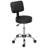Backed Adjustable Height Ergonomic Lab Stool with Footring Wheels
