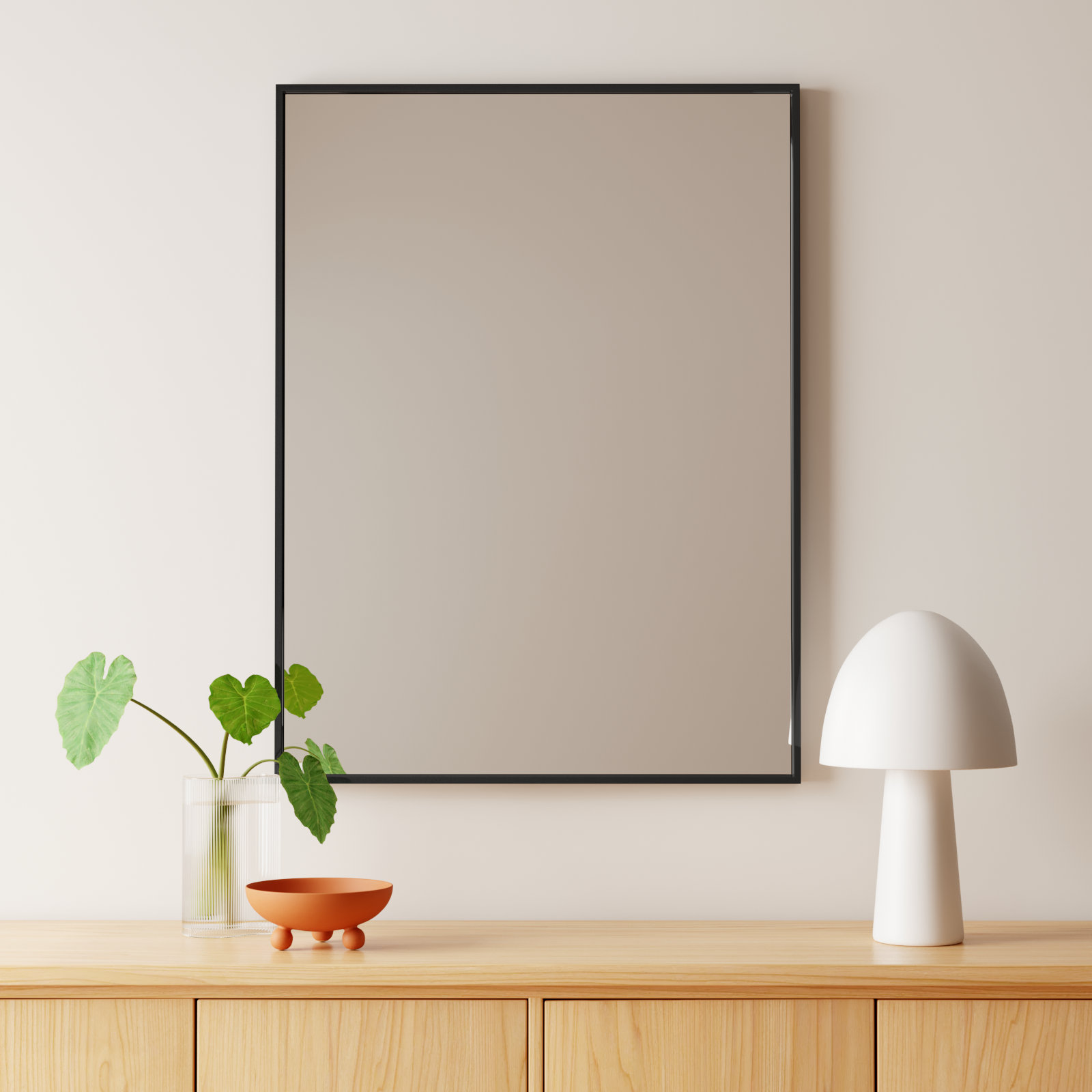 Sabine 36" Accent Mirror, 40" x 30", Black