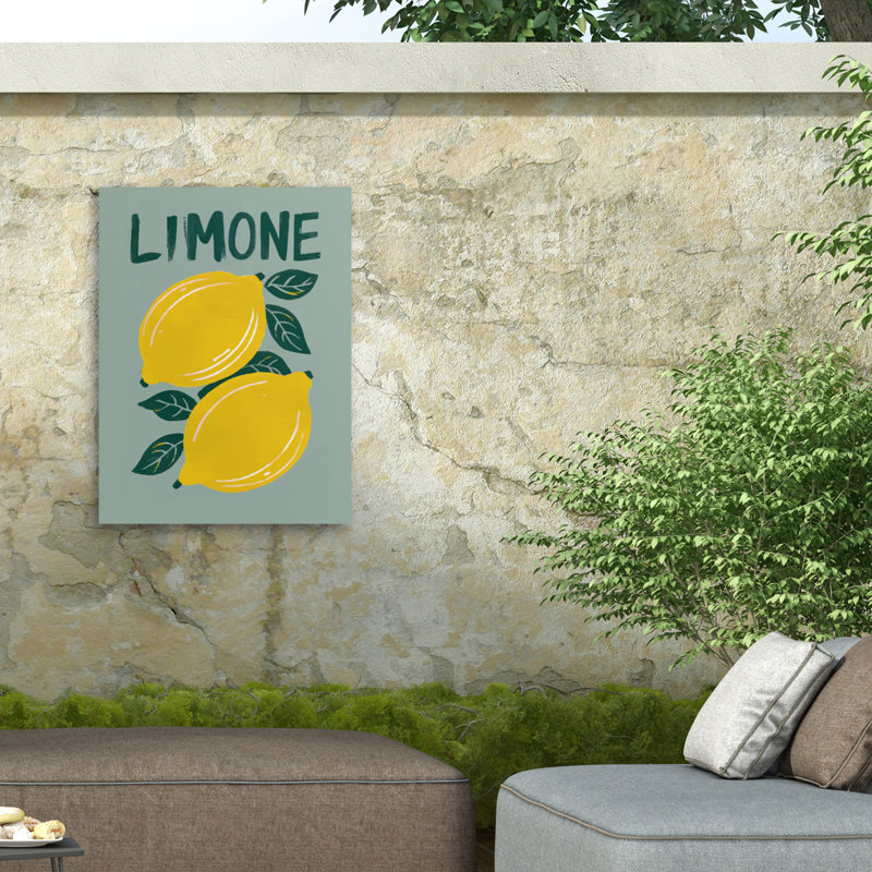 Andreas Magnusson Limone Outdoor  Canvas, H 14 po x l 19 po