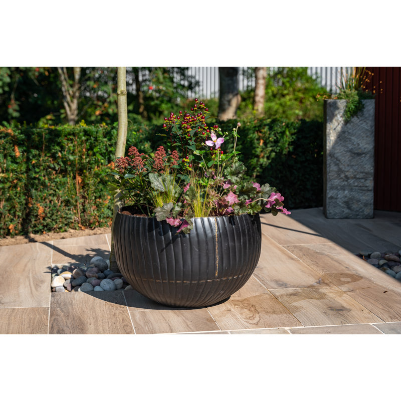 Rydell Metal Pot Planter, 37cm H x 58cm W x 58cm D