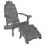 Chaise Adirondack en plastique avec repose-pieds Hinz-119034084