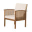Ensemble de tables basses d'extérieur 4 pièces Sayan, causeuse, 2 chaises, beige et gris-121489463