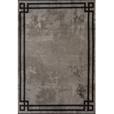 Rapture Taupe Black No Pattern And Not Solid Color Luxury Area Rug