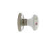 Classic Rosette with White Rose Porcelain Door Knob-123820204