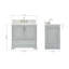 Meuble-lavabo simple avec plateau Abshire 37-121646124-93359364