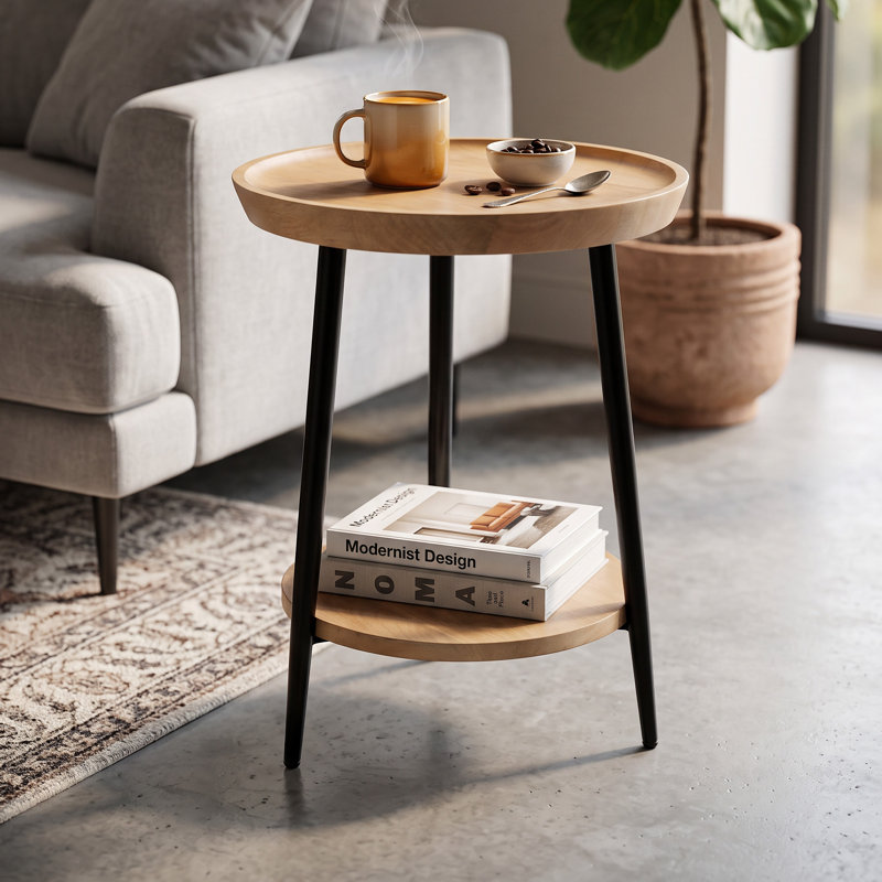 Table de bout en bois massif Orvane
