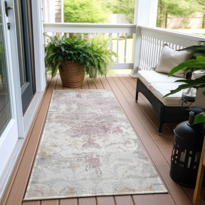 Colwart Damask Indoor / Outdoor Rug