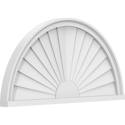 Half Round Sunburst Architectural Grade PVC Pediment