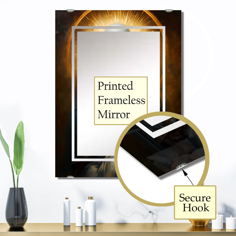 Décoration murale - Miroir Christianisme MIR142025, 32 po x 24 po