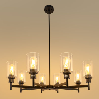 Luminaires modernes lustres 8 lumières Empire