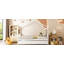 Lit double en bois avec lit gigogne simple, blanc-1113873143-1113873139
