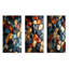 Carrelage mosaïque cubique doré et bleu I-670140962