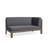 X-BACK RIGHT CORNER BENCH OF SET 2