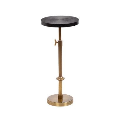 Traditional Adjustable-Height Metal Pedestal Table