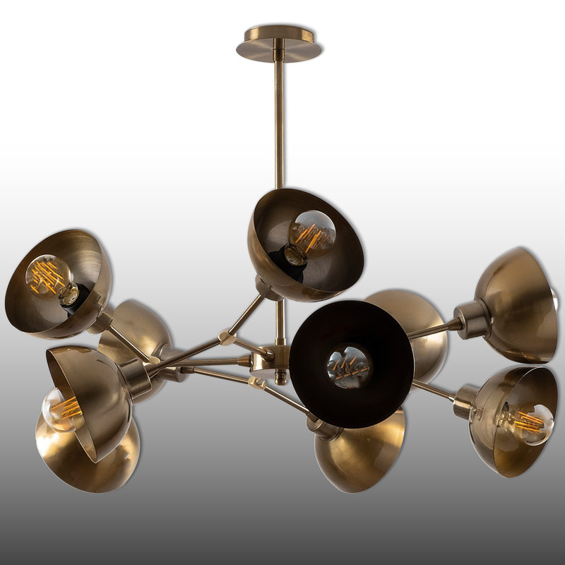 10 Lights Metal Body Unique Chandelier