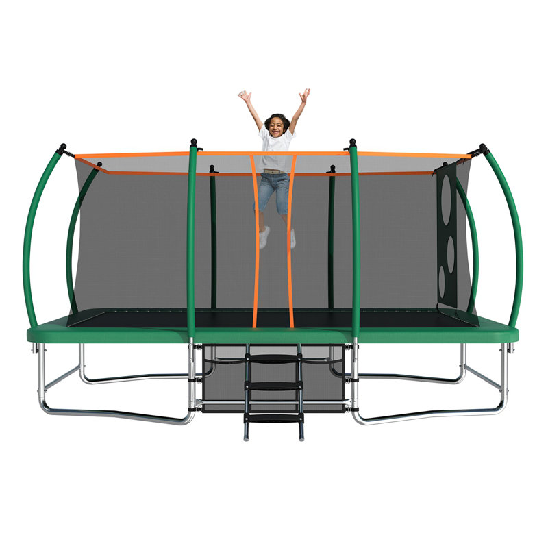 Trampoline carré 10X16FT, Vert