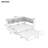 Full Size Metal Daybed with Trundle, Storage Cabinets, and USB Ports – White Space-Saving Multi-Functional Bedroom Furniture-1104749148