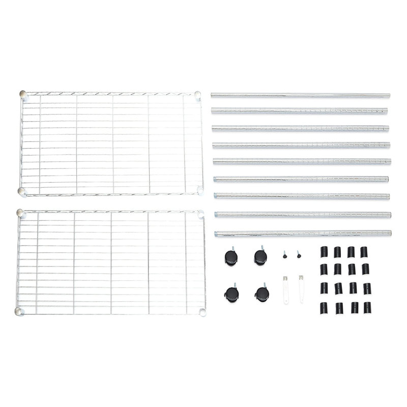 Agarwal 228.6cm Rolling Clothing Rack