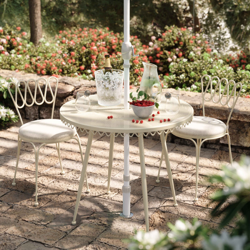 3 Piece Dining Set, Cream