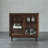 39.37"Japanese-style solid wood brown side cabinet coffee table cabinet