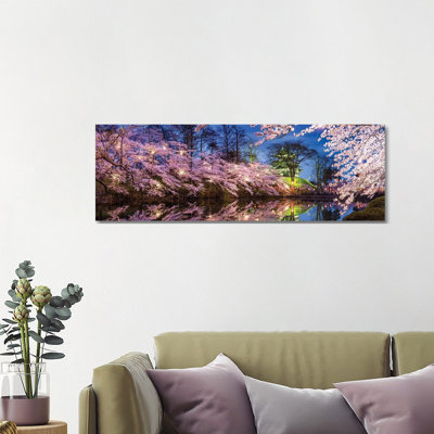 Cherry Blossom Festival At Takada Castle, Joetsu, Niigata Prefecture, Japan by Jan Becke - Wrapped Canvas Panoramic Print