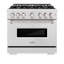 ZLINE 36" Classic Dual Fuel Stainless Steel Range w/ 6 Brass Burners & Convection Oven-960993709