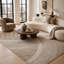 Tapis géométrique beige / rose Cobina-52759959