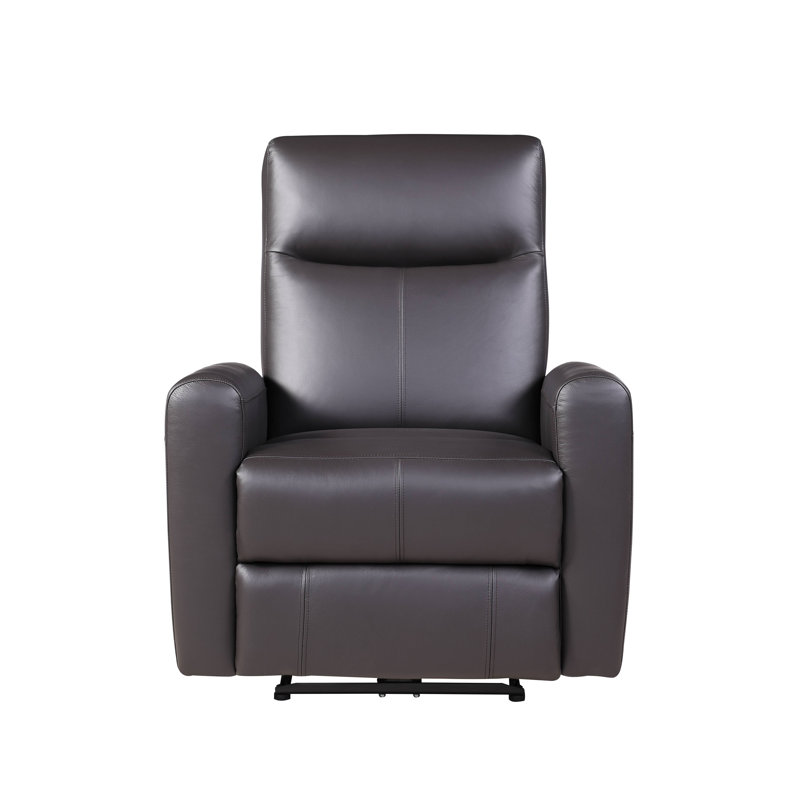 Fauteuil inclinable électrique en cuir fleur Deandre