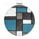 Astley Woven Geometric Blue/Gray/Ivory Area Rug – Modern Polypropylene Carpet for Living Room, Bedroom, or Office