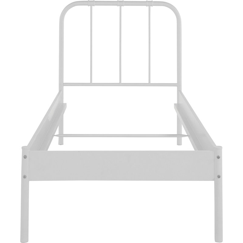 Bonaccorso Metal Bed, European Single (90 x 200cm), White