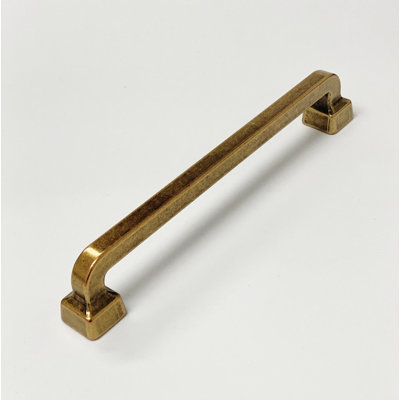 Mission "Capri" 3-3/4 Inch Drawer Pull In Antique Brass