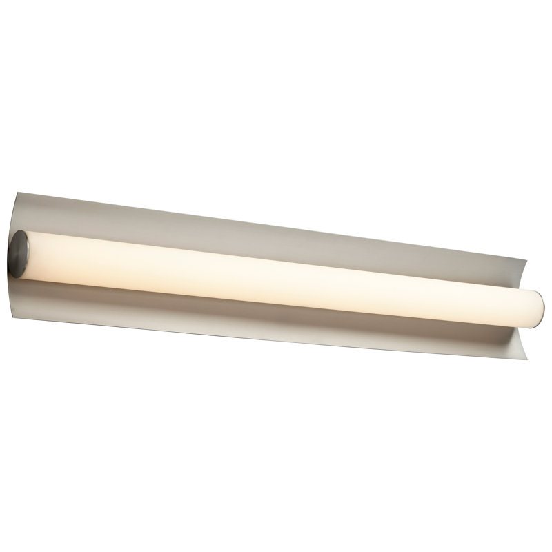 Barre d'éclairage de salle de bain 2 lumières DEL à intensité variable Garrus, Nickel satiné