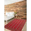 Tapis rouge foncé Finest Peshawar Bokhara 6 pi 2 po x 8 pi 8 po