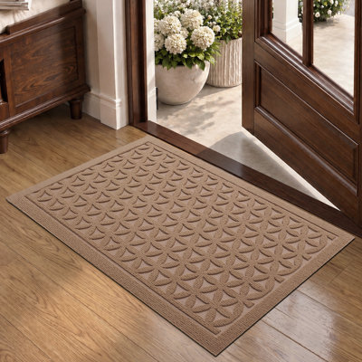 Indoor Doormat, Low Pile Indoor Doormat, Non Slip Entry Rugs for Inside, Dirt Trapper Welcome Mat, 24" x 35"