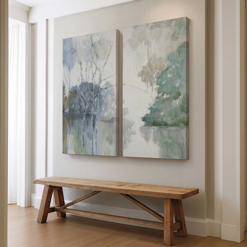 Impression de paysage aquatique tranquille,, Toile tendue, H 72 po x l 72 po x P 1,25 po, 2
